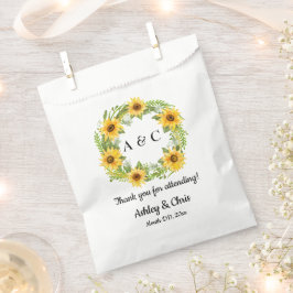 Rustic Wedding Favor Bags Boho SolrosTreat Bag