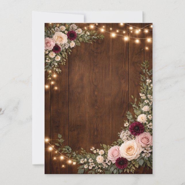 rustic wedding invitations  inbjudningar (Framsida)