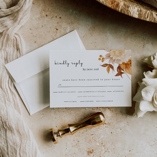 Rustic wedding RSVP Spara Datumet (Skapare uppladdad)