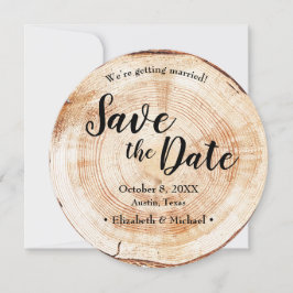 Rustic Wedding Save the date QR Code website Inbjudningar