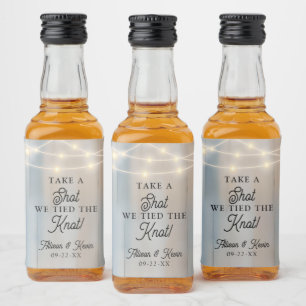Rustic Wedor är för ett slag vi har bundit till kn Spritflaskor Etikett