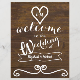Rustic Welcome Bröllop Sign Chalkboard Budget