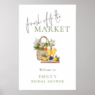 Rustic Welcome Fresh off Market Möhippa Poster