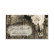 Rustic Western Bull Skull Sepia Vintage