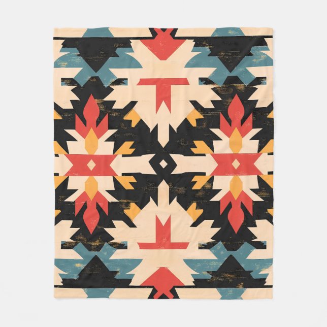 Rustic Western Charm Blanket Fleecefilt (Framsidan)