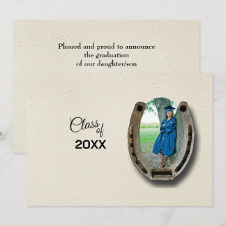 Rustic Western Hi-School Graduation Announcement  Inbjudningar