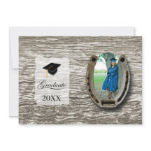 Rustic Western Hi-School Graduation Announcement 