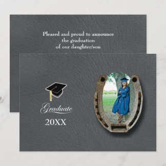 Rustic Western Hi-School Graduation Announcement  Inbjudningar