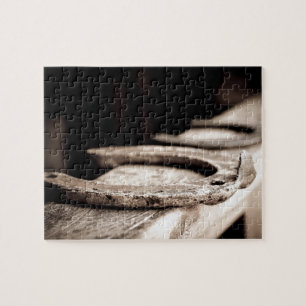 Rustic western Horseshoe Land Life Pussel