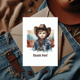 Rustic Western Howdy, partner! Cowboy Birthday Tack Kort
