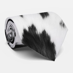 Rustic Western Land Black White Cowhide Slips