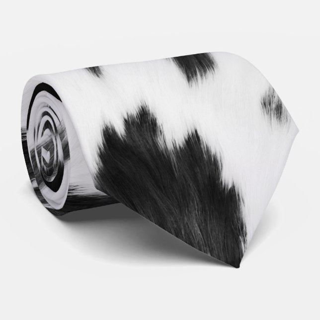 Rustic Western Land Black White Cowhide Slips (Rullad)
