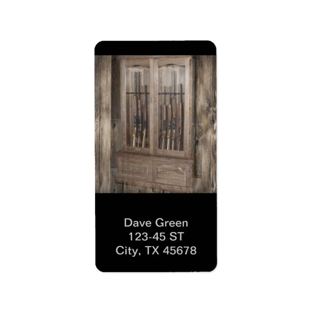 Rustic Western Land-brandarmsgregat, gungor Adressetikett (Framsidan)