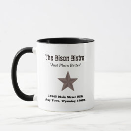 Rustic Western Plains Bison Mugg