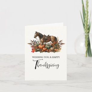 Rustic Western Pleasure Horse Thanksgiving Inbjudan