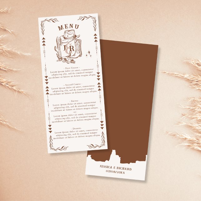 Rustic Western Ranch Farm Barn CowboyBoots Meny (Skapare uppladdad)