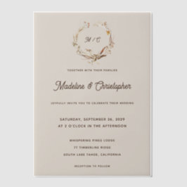 Rustic Western Ranch Monogram Bröllop