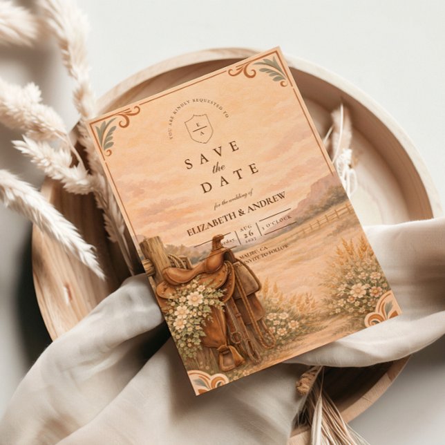 Rustic Western Ranch Wedding Spara Datumet (Skapare uppladdad)