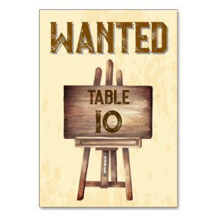 Rustic Westerna Bröllop 🤠 Land Charm Bordsnummer