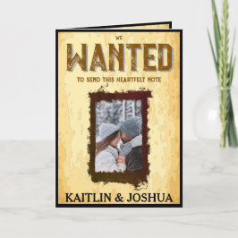 Rustic Westerna Bröllop 🤠 Land Charm Tack Kort