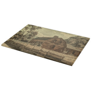 Rustic Westerna Land Farmhouse Chic Red Barn