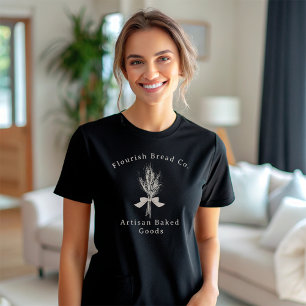 Rustic Wheat Hand Draw Bread Bakery T Shirt