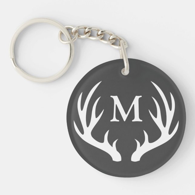 Rustic White Hjort Antlers | Monogram (Framsidan)