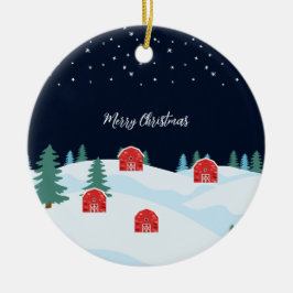 Rustic White-jul Julgransprydnad Keramik