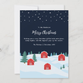 Rustic White-jul Julkort