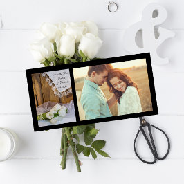 Rustic White Tulips Barn Bröllop spara datum Spara Datumet