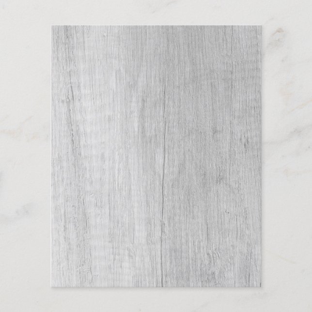 Rustic White Wood Grain Scrapbook Papper (Framsida)