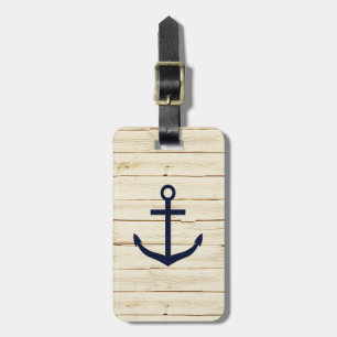 Rustic White Wood med Anchor Bagagebricka