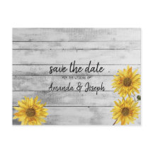 Rustic White Wood Sunwers Spara datumet