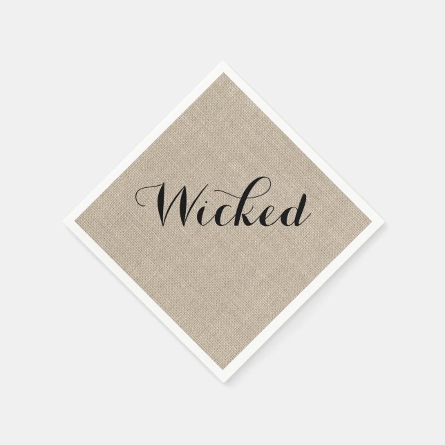 Rustic Wicked Halloween Napkin Pappersservett (Hörn)
