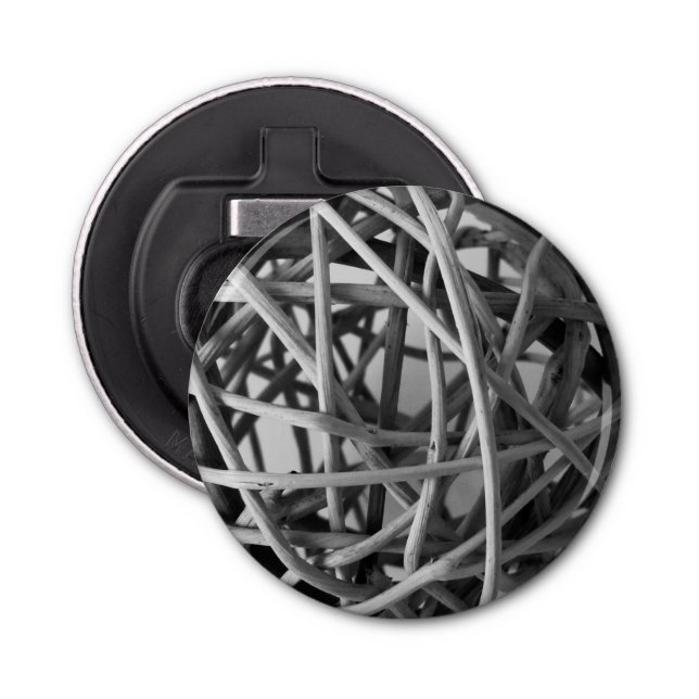 Rustic Wicker Boll Flasköppnare (Framsidan)