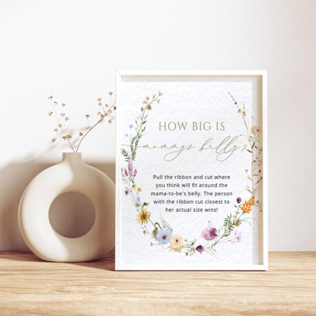 Rustic WildblomBaby Shower Game Poster (Skapare uppladdad)