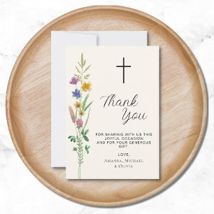 Rustic Wildblombaptism Tack Kort