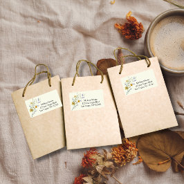 Rustic wildblomboho babydusch fraktsedel