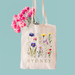 Rustic WildblomBridesmaid Namn Tygkasse<br><div class="desc">Namn Tote Bag Personlig tote bags är perfekt för dig själv,  eller som gåva! Detta är också perfektens gåva eller frieri gåva.</div>