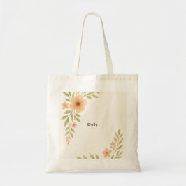 Rustic WildblomBridesmaid Tote Bag Tygkasse