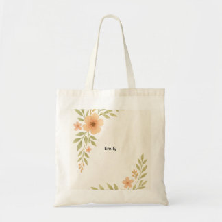 Rustic WildblomBridesmaid Tote Bag Tygkasse