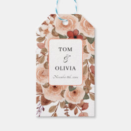 Rustic Wildblomma Bröllop Presentetikett