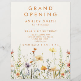 Rustic Wildblomma Reklamblad