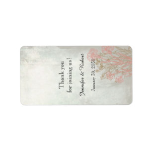 Rustic Wildblomme Bröllop Lip Balm-etikett Adressetikett