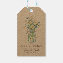 Rustic WildblommMason Burk Kärlek och tack