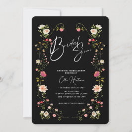 Rustic WildblomMöhippa Bash Inbjudningar