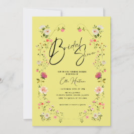 Rustic WildblomMöhippa Bash Inbjudningar