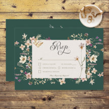 Rustic WildblomRam Emerald Grönt