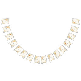 Rustic Wildbloms Bröllop Bunting Flaggor