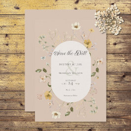 Rustic Wildbloms Ram Rosa  Spara Datumet